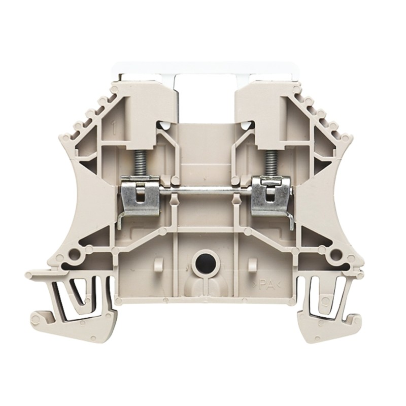 1 pcs - Weidmuller W Series Dark Beige Thermoelectric Voltage Terminal Block Pair, 2.5mm², Single-Level, Screw Termination
