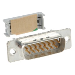 1 pcs - 3M 8200 15 Way Right Angle Cable Mount D-sub Connector Plug, 2.76mm Pitch