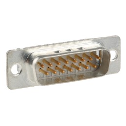 1 pcs - 3M 8200 15 Way Right Angle Cable Mount D-sub Connector Plug, 2.76mm Pitch