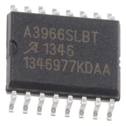 10 pcs - A3966SLBTR-T Allegro Microsystems A3966SLBTR-T, Stepper Motor Driver IC, 30 V 0.65A 16-Pin, SOIC W