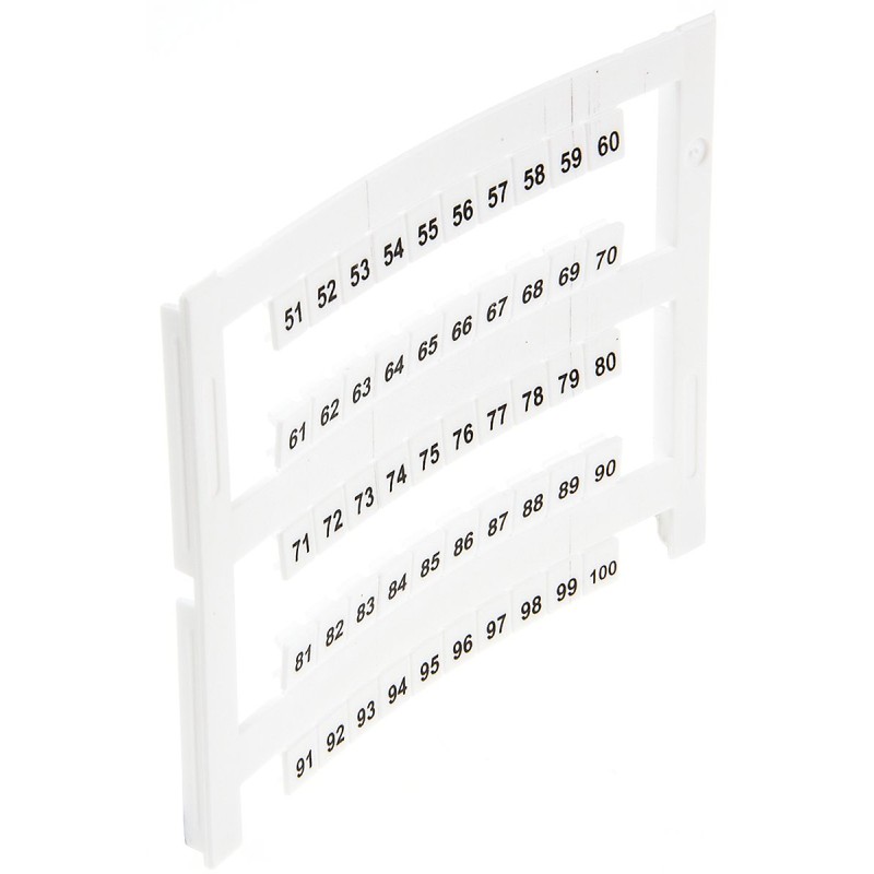 5 pcs - RS PRO Marker Card for use with DIN Rail Terminal