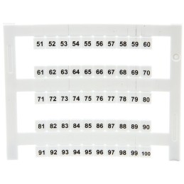 5 pcs - RS PRO Marker Card for use with DIN Rail Terminal