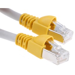 1 pcs - Telegartner Cat6a Male RJ45 to Male RJ45 Ethernet Cable, S/FTP, Grey LSZH Sheath, 1m