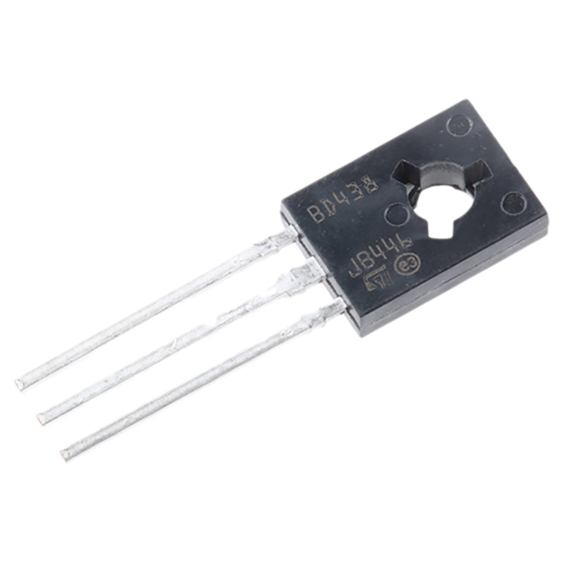 50 pcs - BD438 STMicroelectronics BD438 PNP Transistor, -4 A, -45 V, 3-Pin SOT-32