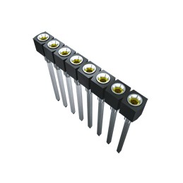 1 pcs - Samtec SS Series Straight Through Hole Mount PCB Socket, 32-Contact, 1-Row, 2.54mm Pitch, Screw, Solder Termination
