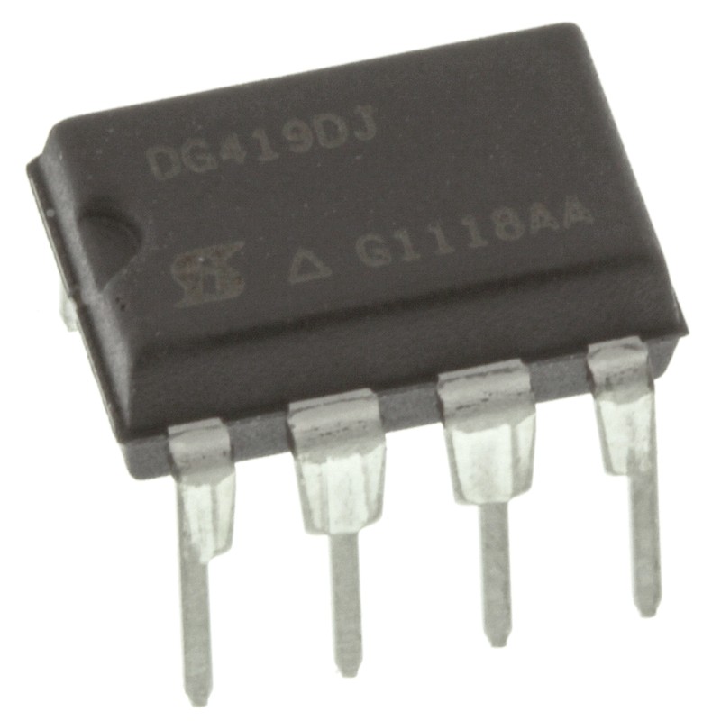 10 pcs - DG419DJ-E3 Vishay DG419DJ-E3 Analogue Switch Single SPDT 15 V, 18 V, 24 V, 28 V, 8-Pin PDIP