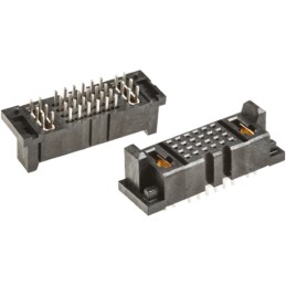 1 pcs - Samtec MPSC Series Straight Through Hole Mount PCB Socket, 26-Contact, 4-Row, 2mm Pitch, Solder Termination