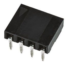 5 pcs - Molex C-Grid Series Right Angle Through Hole Mount PCB Socket, 4-Contact, 1-Row, 2.54mm Pitch, Solder Termination