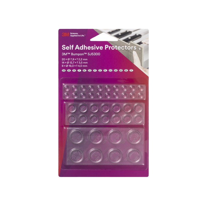 84 pcs - SJ5300 3M Cylindrical PUR Self Adhesive Feet