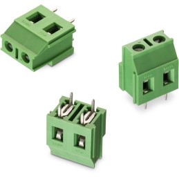 5 pcs - Wurth Elektronik 2544 Series PCB Terminal Block, 3-Contact, 7.62mm Pitch, Through Hole Mount, 1-Row, Solder Termination