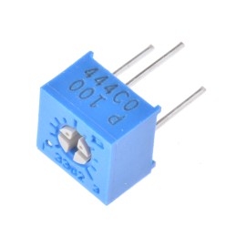 10 pcs - 3362P-1-100LF 10Ω, Through Hole Trimmer Potentiometer 0.5W Top Adjust Bourns, 3362