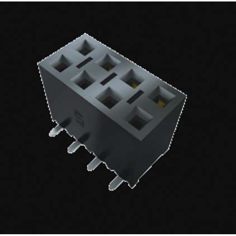 1 pcs - Samtec SSM Series Straight Surface Mount PCB Socket, 16-Contact, 2-Row, 2.54mm Pitch, SMT Termination