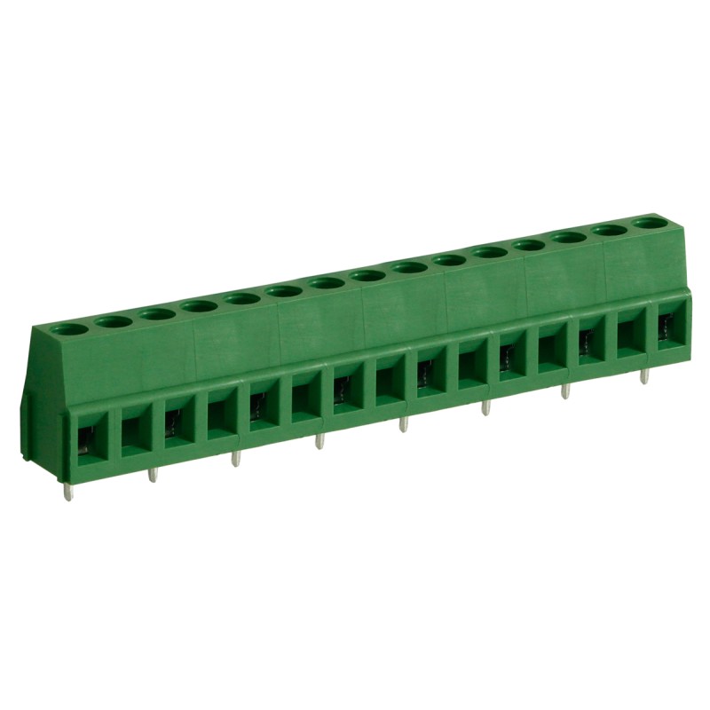 5 pcs - RS PRO PCB Terminal Block, 8-Contact, 10mm Pitch, Through Hole Mount, 1-Row, Screw Termination