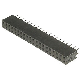 5 pcs - ASSMANN WSW Straight Through Hole Mount PCB Socket, 20-Contact, 2-Row, 2.54mm Pitch, Solder Termination
