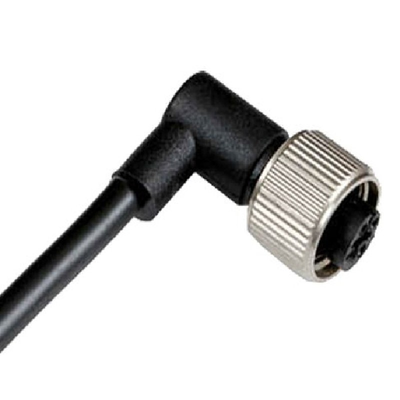 1 pcs - RS PRO Right Angle Female 4 way M12 to Unterminated Sensor Actuator Cable, 5m