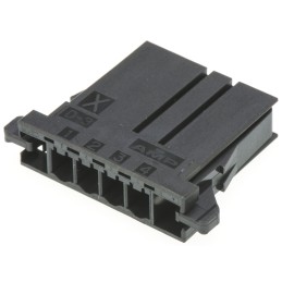 5 pcs - TE Connectivity, Dynamic 3000 Female Connector Housing, 3.81mm Pitch, 4 Way, 1 Row