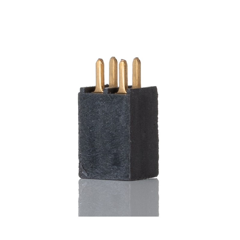 1 pcs - Samtec SSQ Series Straight Through Hole Mount PCB Socket, 4-Contact, 2-Row, 2.54mm Pitch, Solder Termination