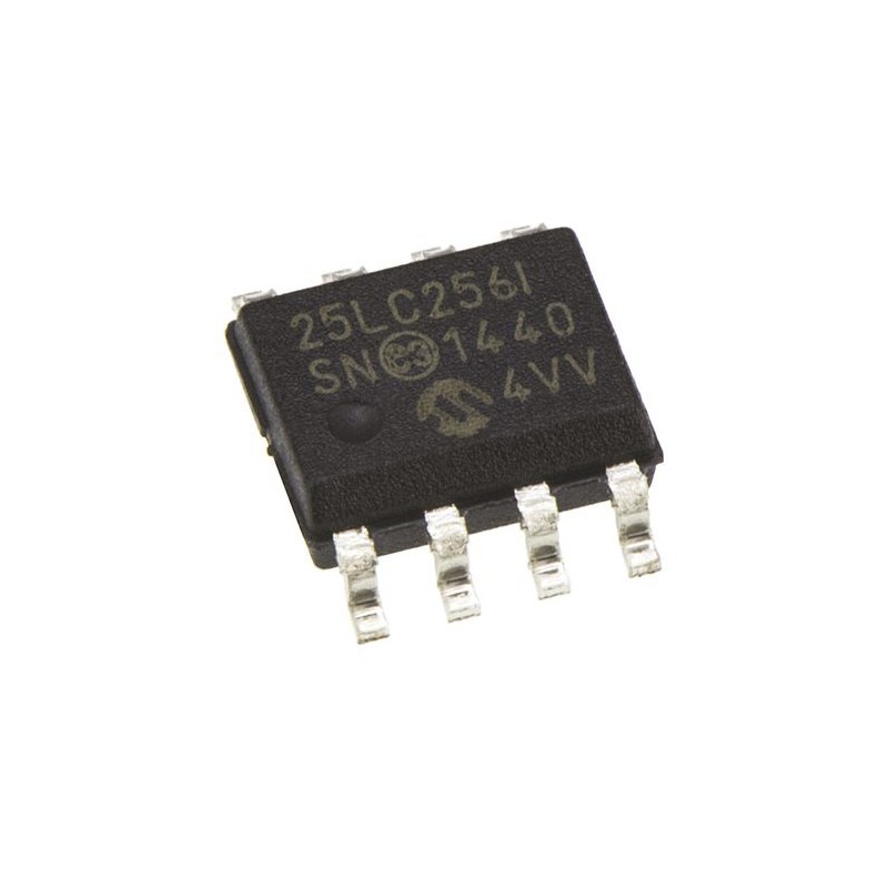 20 pcs - 25LC256-I/SN Microchip 25LC256-I/SN, 256kbit Serial EEPROM Memory, 50ns 8-Pin SOIC Serial-SPI