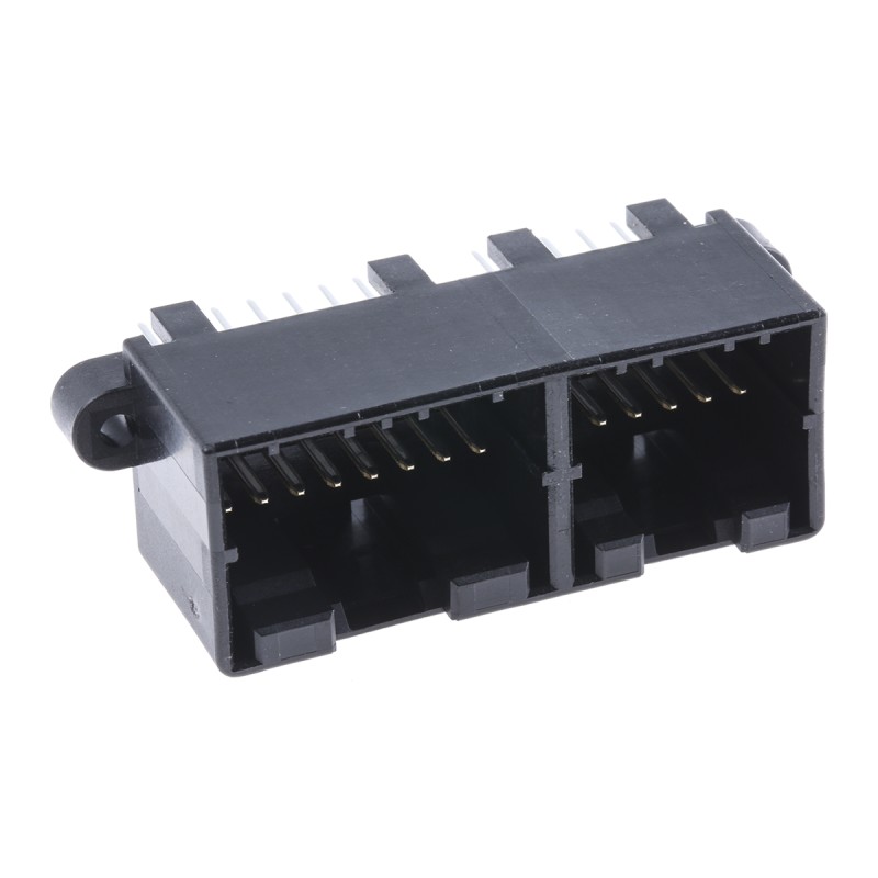 1 pcs - TE Connectivity, MULTILOCK 040 Male Connector Housing, 2.5mm Pitch, 28 Way, 2 Row