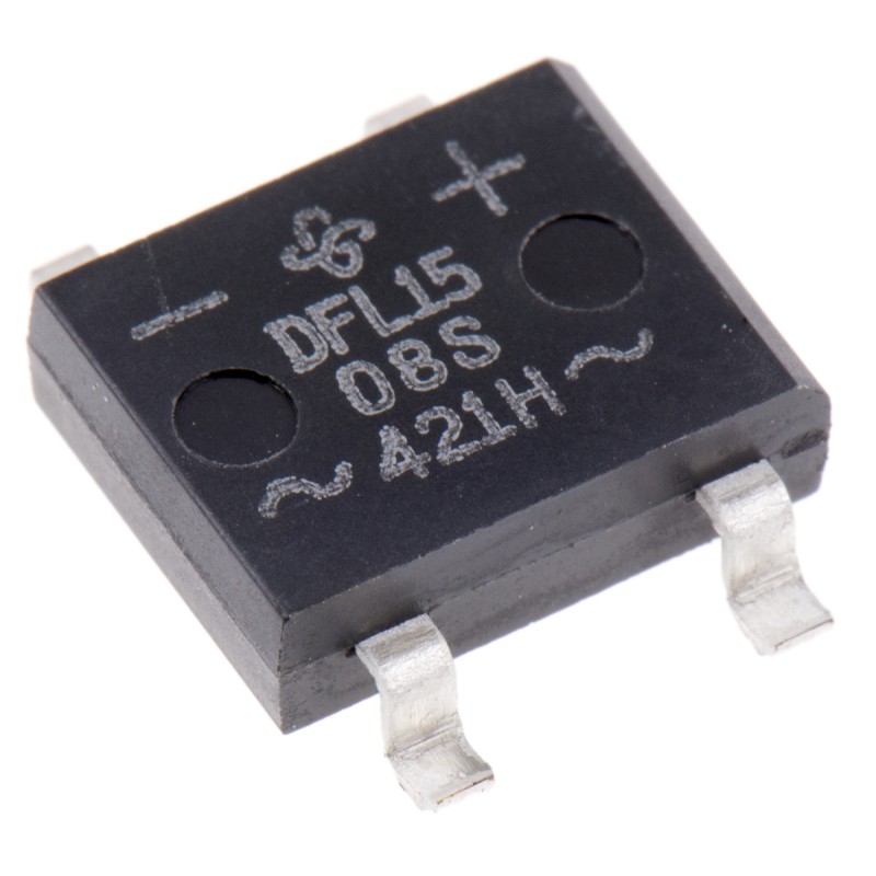 100 pcs - DFL1508S-E3/77 Vishay Bridge Rectifier, 1.5A, 800V, 4-Pin