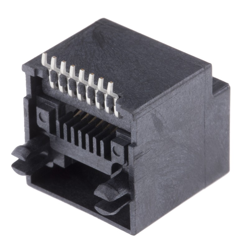 5 pcs - Molex 98266 Series Female RJ45 Connector, Surface Mount