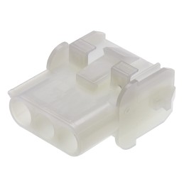 1 pcs - TE Connectivity, Universal MATE-N-LOK Female Connector Housing, 6.35mm Pitch, 3 Way, 1 Row
