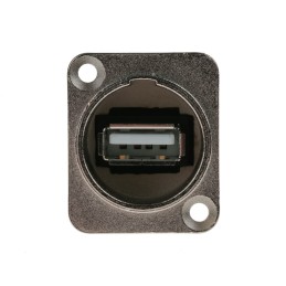 1 pcs - RS PRO Straight, Panel Mount, Socket Type A to B 2.0 USB Connector