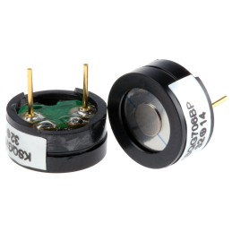 50 pcs - RS PRO 70dB Through Hole Continuous External Magnetic Buzzer Component, 12 (Dia.) x 5.5mm, 1V Min, 2V Max