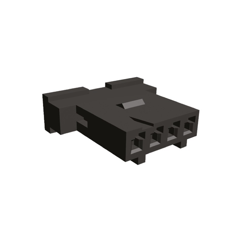 1 pcs - TE Connectivity Connector Housing, 2.54mm Pitch, 4 Way, 1 Row