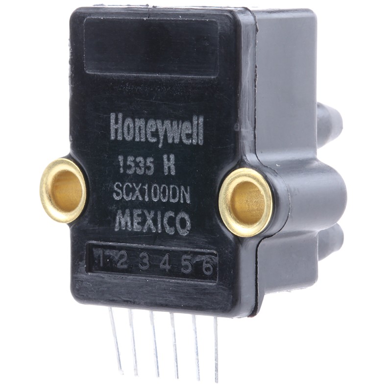 1 pcs - Honeywell Pressure Sensor, 0psi Min, 100psi Max, Wheatstone Bridge Output, Differential Reading