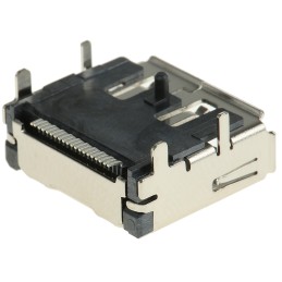 1 pcs - Molex DisplayPort Series Right Angle Surface Mount PCB Socket, 20-Contact, 2-Row, 0.5mm Pitch, Solder Termination