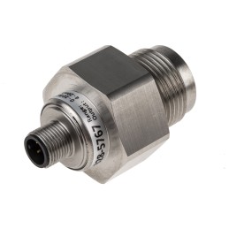 1 pcs - RS PRO Pressure Sensor, 0bar Min, 10bar Max, Current Output, Relative Reading