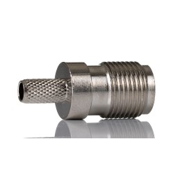 1 pcs - RS PRO, jack Cable Mount TNC Connector, 50Ω, Crimp Termination, Straight Body