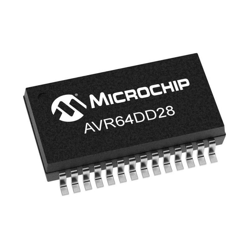 20 pcs - AVR64DD28-E/SS Microchip AVR64DD28-E/SS, 8bit 8 bit MCU Microcontroller, AVR, 24MHz, 64 KB Flash, 28-Pin SSOP