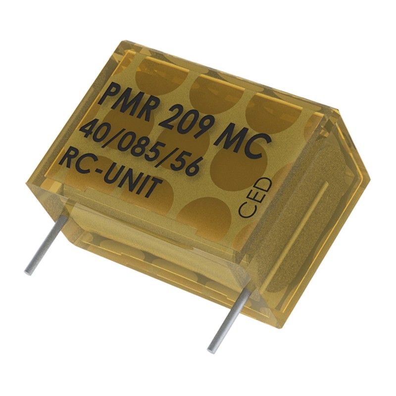5 pcs - KEMET RC Capacitor 100nF 22Ω Tolerance ±20% 250 V ac, 630 V dc 1-way Through Hole PMR209 Series
