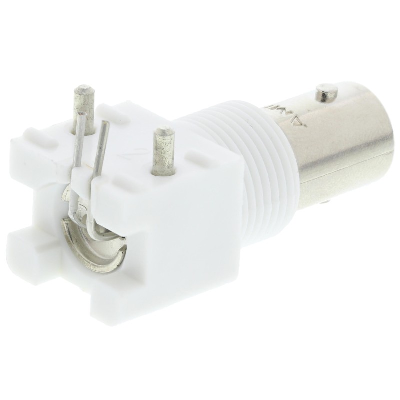 1 pcs - TE Connectivity, jack PCB Mount BNC Connector, 50Ω, Through Hole Termination, Right Angle Body