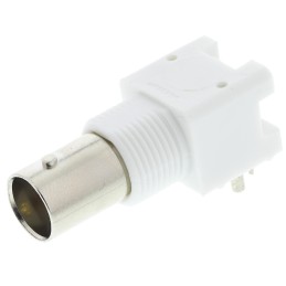 1 pcs - TE Connectivity, jack PCB Mount BNC Connector, 50Ω, Through Hole Termination, Right Angle Body