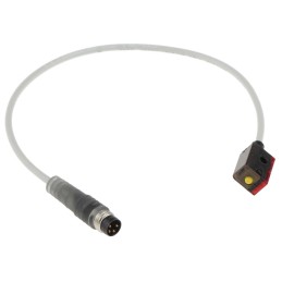 1 pcs - Baumer Diffuse Photoelectric Sensor, Block Sensor, 10 mm - 60 mm Detection Range