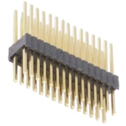 5 pcs - HARWIN Archer M52 Series Straight Through Hole Pin Header, 20 Contact(s), 1.27mm Pitch, 2 Row(s), Unshrouded