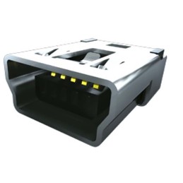 10 pcs - Samtec Straight, SMT, Socket Type B 2.0 USB Connector