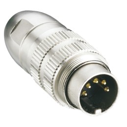 1 pcs - Lumberg 5 Pole Din Plug, DIN EN 60529, 5A, 60 V ac IP68, Male, Cable Mount