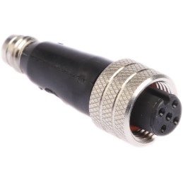 1 pcs - Brad from Molex 4 Pole M8 Plug to 4 Pole M12 Socket Adapter