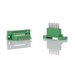 5 pcs - Phoenix Contact 5.08mm Pitch 6 Way Pluggable Terminal Block, Feed Through Header, Panel Mount, Solder/Slip on