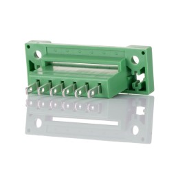 5 pcs - Phoenix Contact 5.08mm Pitch 6 Way Pluggable Terminal Block, Feed Through Header, Panel Mount, Solder/Slip on