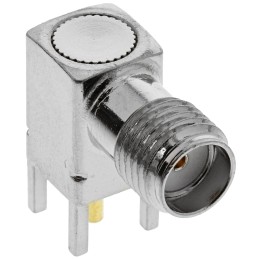 1 pcs - Molex SMA Series, jack PCB Mount SMA Connector, 50Ω, Solder Termination, Right Angle Body