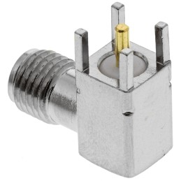 1 pcs - Molex SMA Series, jack PCB Mount SMA Connector, 50Ω, Solder Termination, Right Angle Body