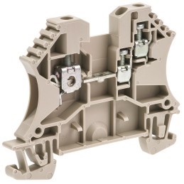 5 pcs - Weidmuller WDU Series Brown Feed Through Terminal Block, 2.5mm², Single-Level, Screw Termination, ATEX, IECEx