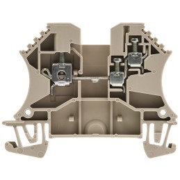 5 pcs - Weidmuller WDU Series Brown Feed Through Terminal Block, 2.5mm², Single-Level, Screw Termination, ATEX, IECEx