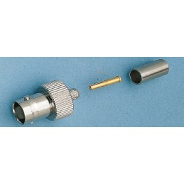 1 pcs - Amphenol, jack Cable Mount BNC Connector, 75Ω, Crimp Termination, Straight Body