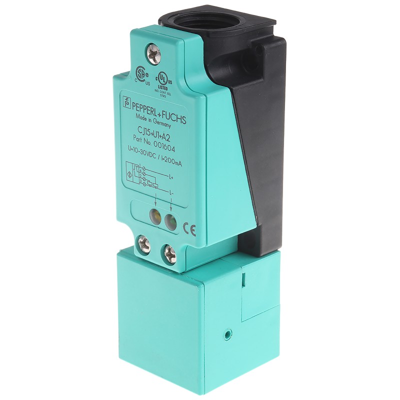 1 pcs - Pepperl + Fuchs Capacitive Block-Style Proximity Sensor, 15 mm Detection, PNP Output, 10 - 30 V dc, IP65